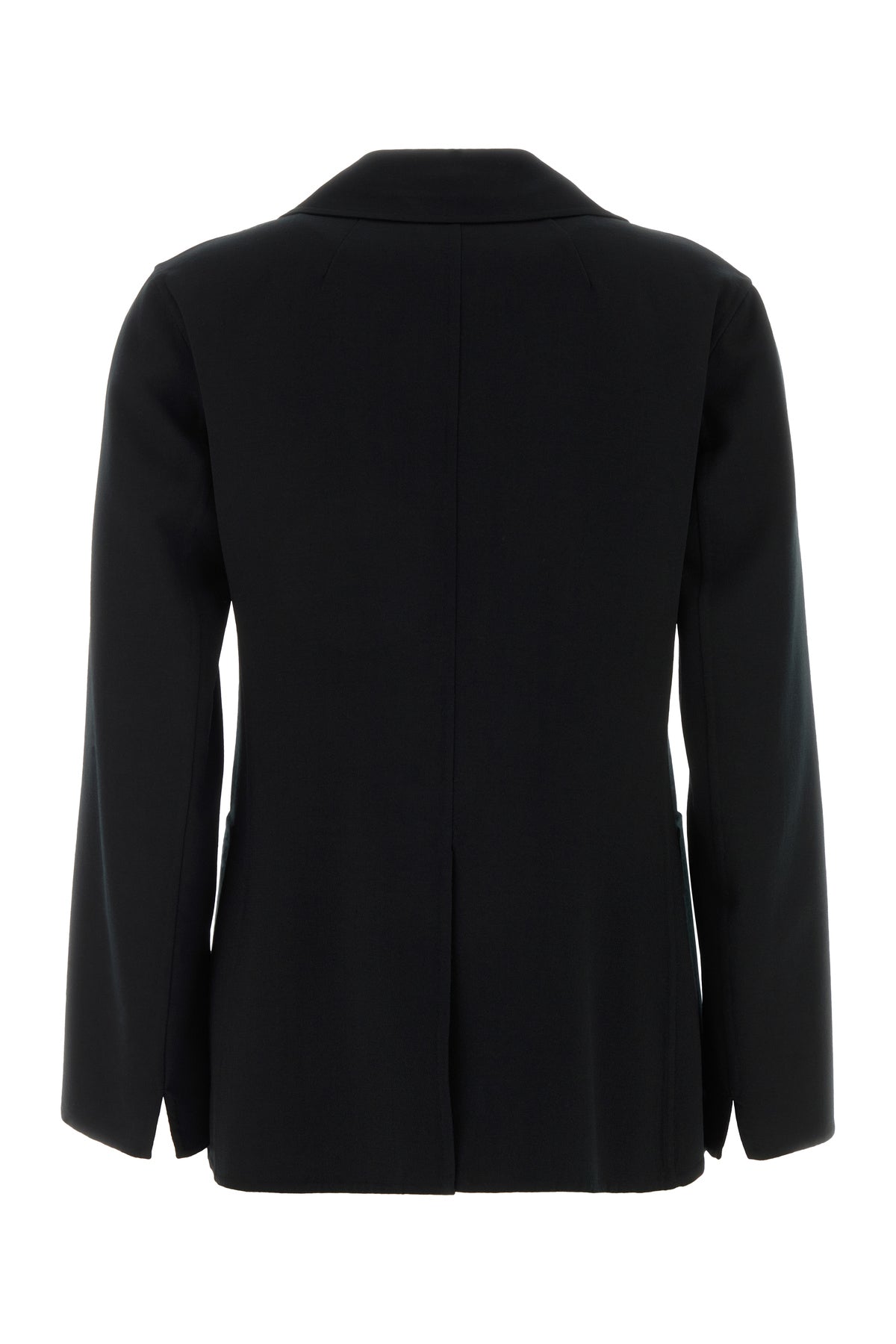 Max Mara Giacca Fiore in lana stretch nera, view 2