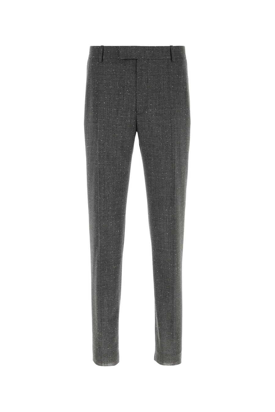 Alexander McQueen Pantalone a sigaretta in lana ricamata
