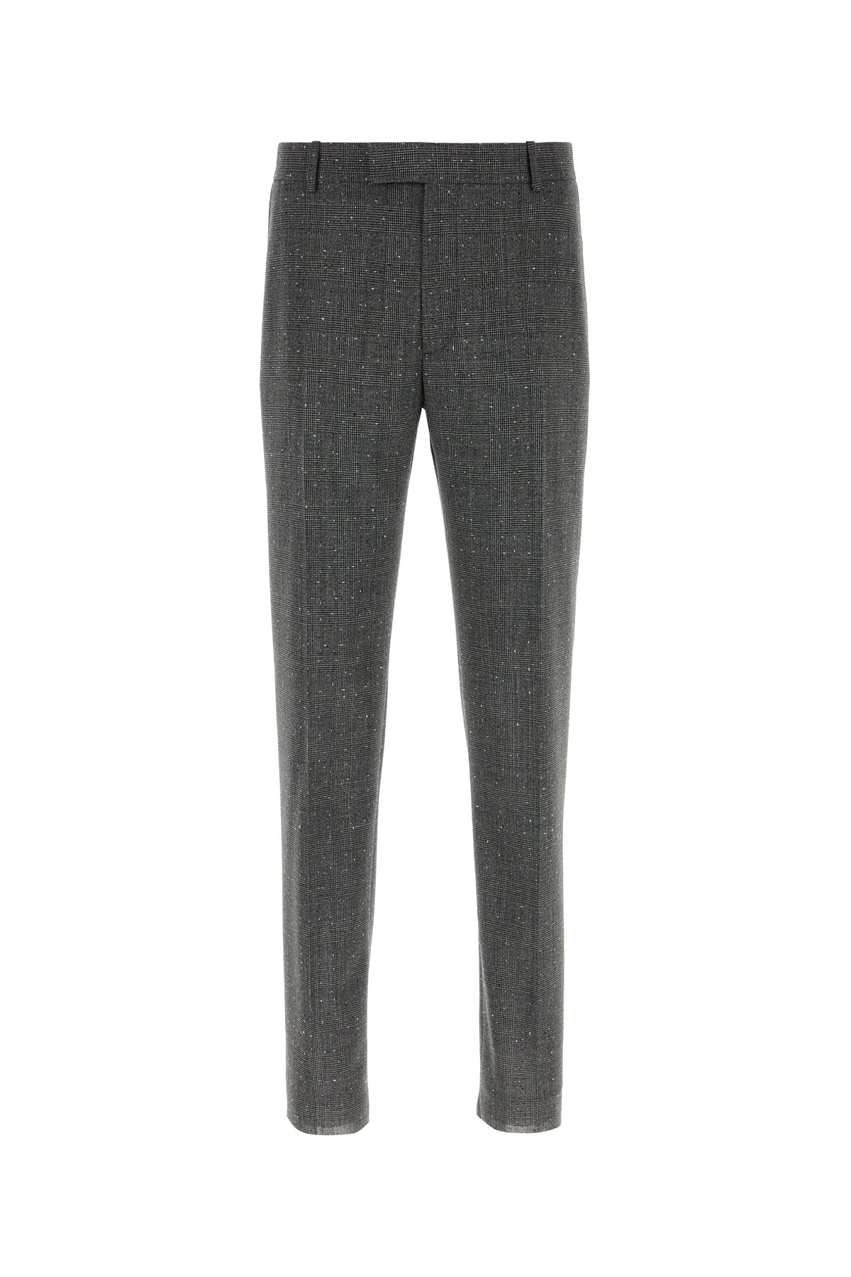 Alexander McQueen Pantalone a sigaretta in lana ricamata