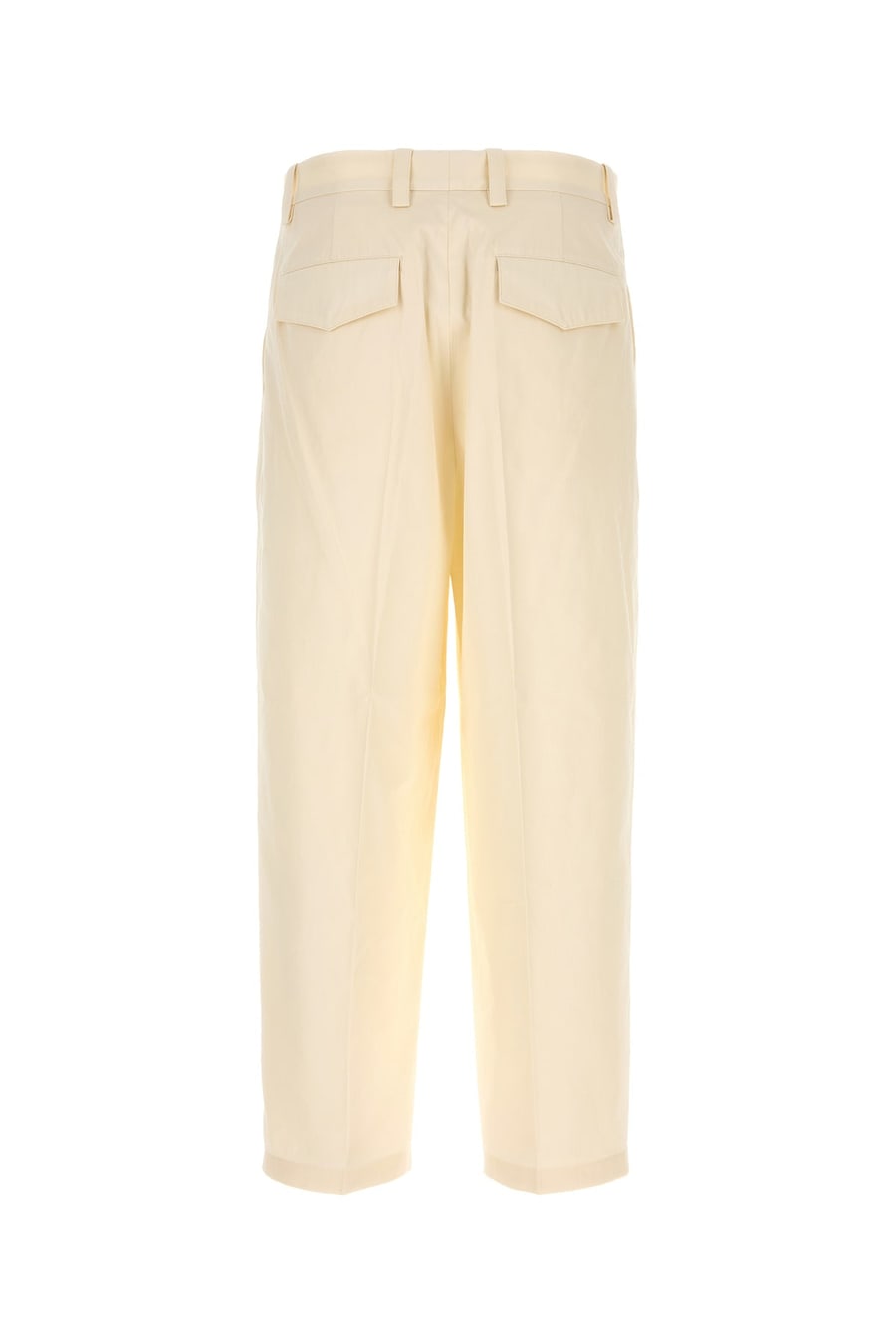 Jil Sander Pantalone in cotone avorio, view 2