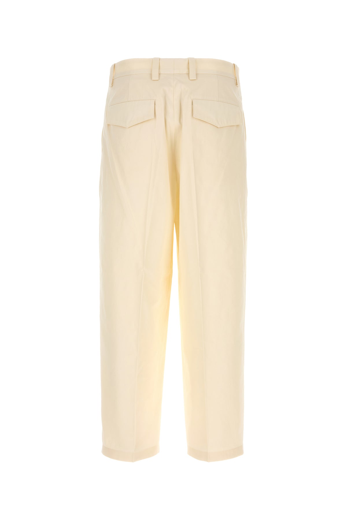 Jil Sander Pantalone in cotone avorio, view 2