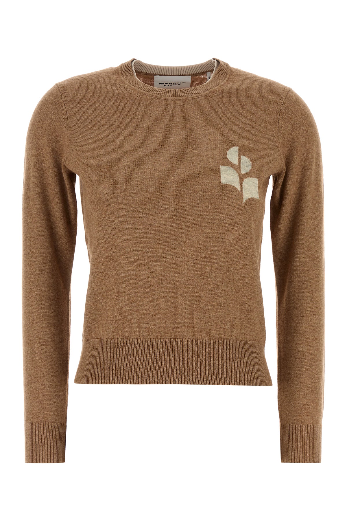 ISABEL MARANT ETOILE Maglione Lanta in misto cotone cammello