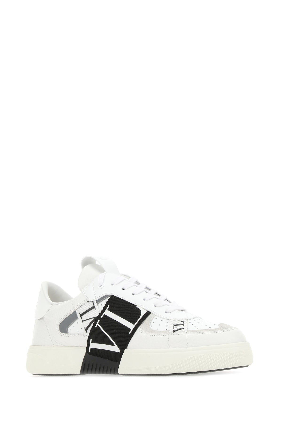 Valentino Garavani Sneakers VL7N in pelle bianca, view 2