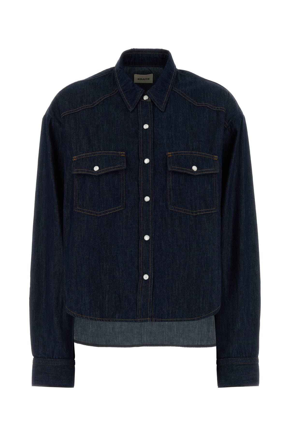KHAITE Camicia Grenon in denim