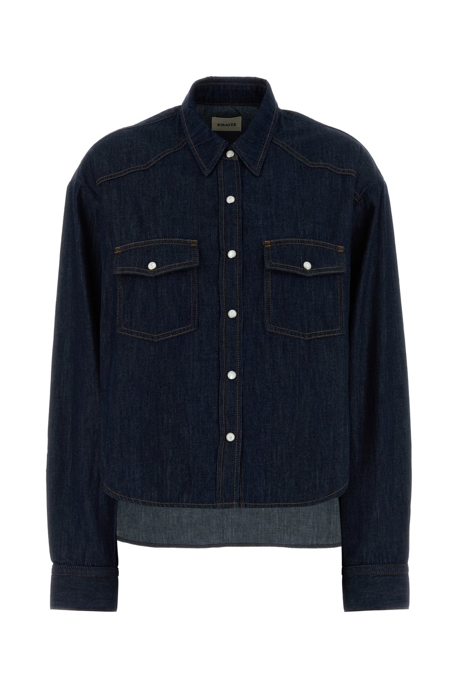 KHAITE Camicia Grenon in denim