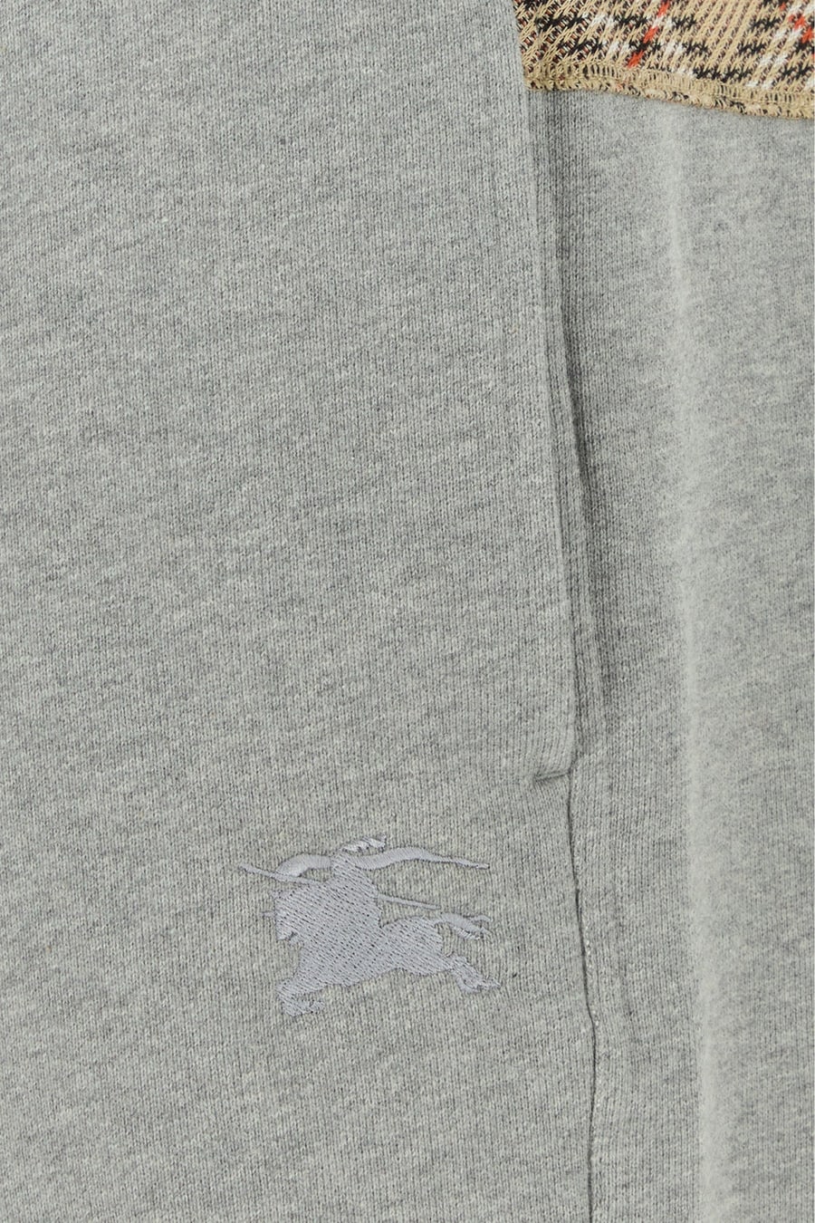 Burberry Pantalone jogging in cotone grigio, view 3