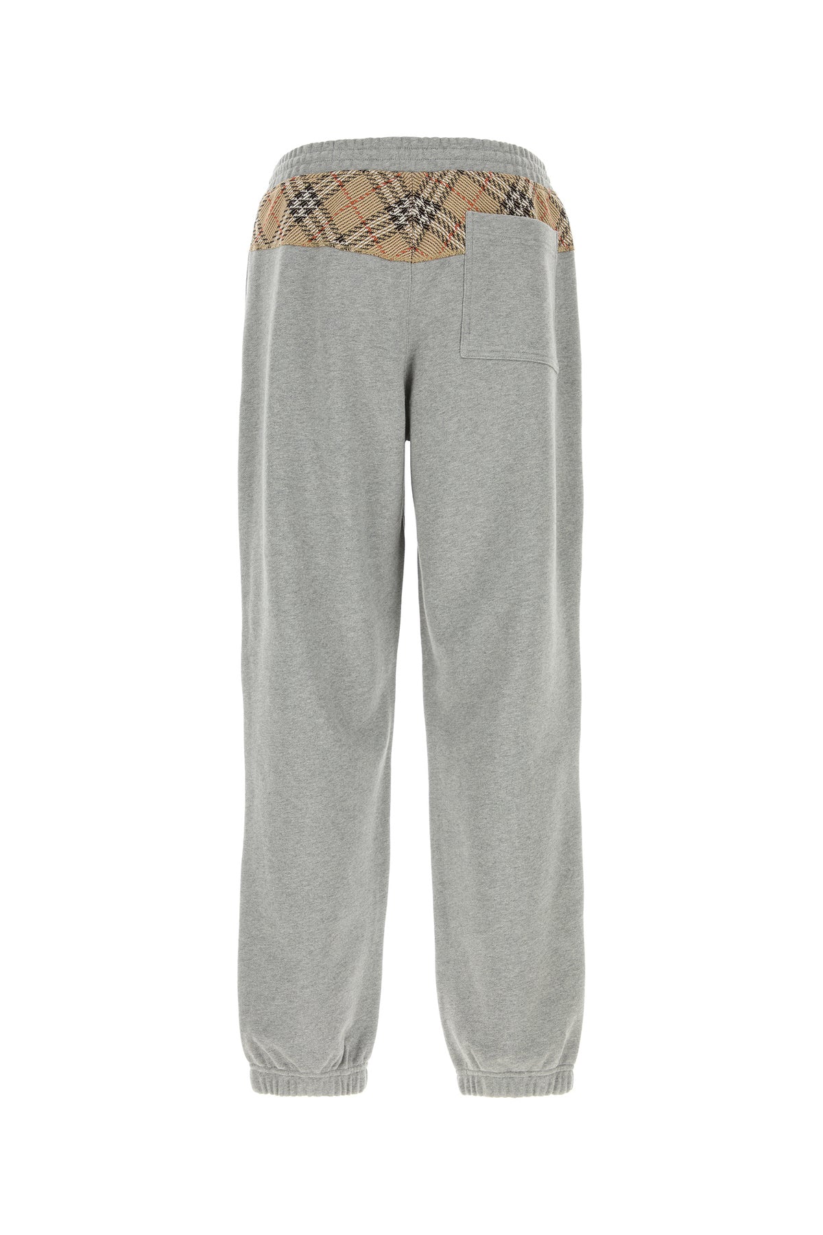 Burberry Pantalone jogging in cotone grigio, view 2