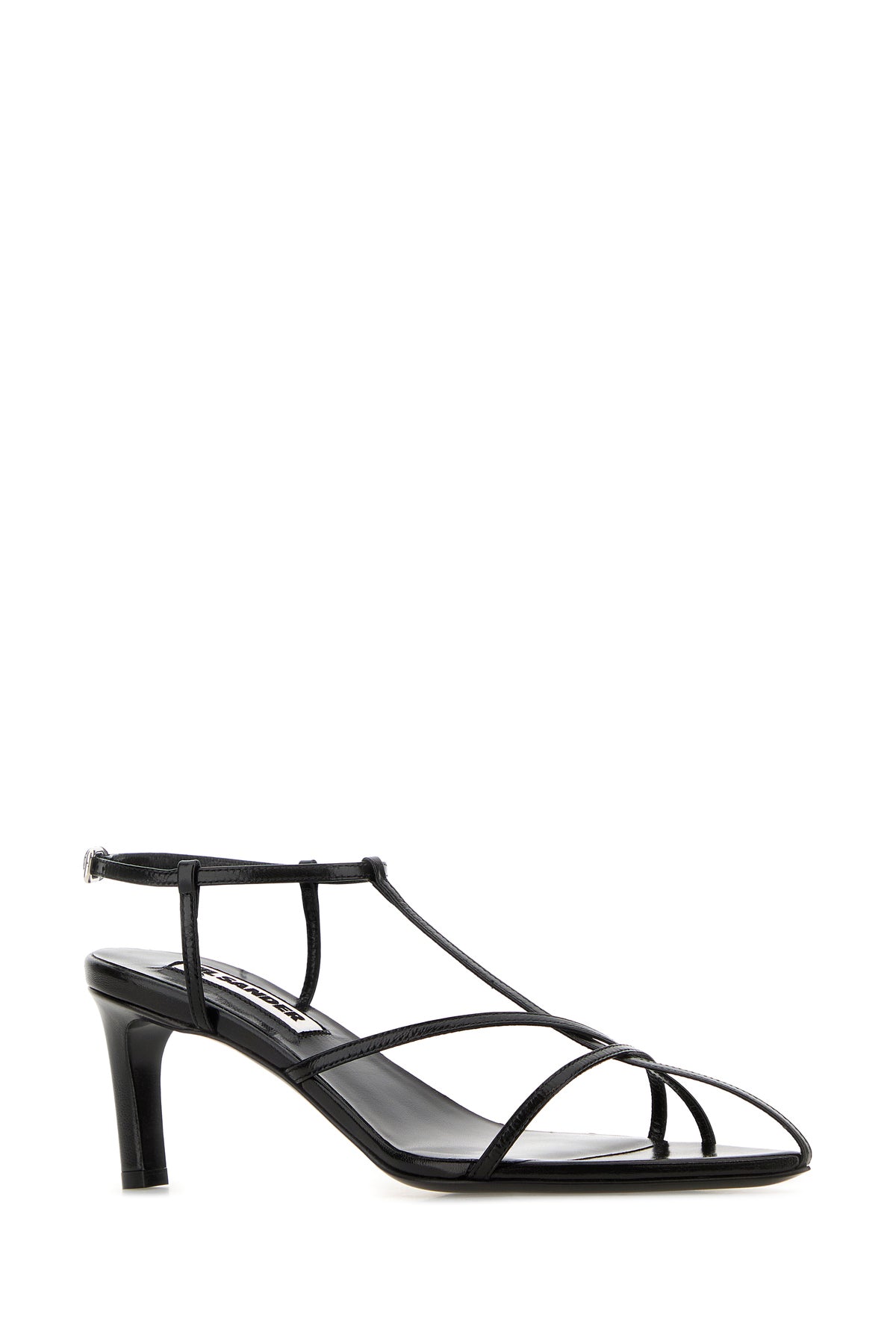 Jil Sander Sandali in pelle nera, view 2