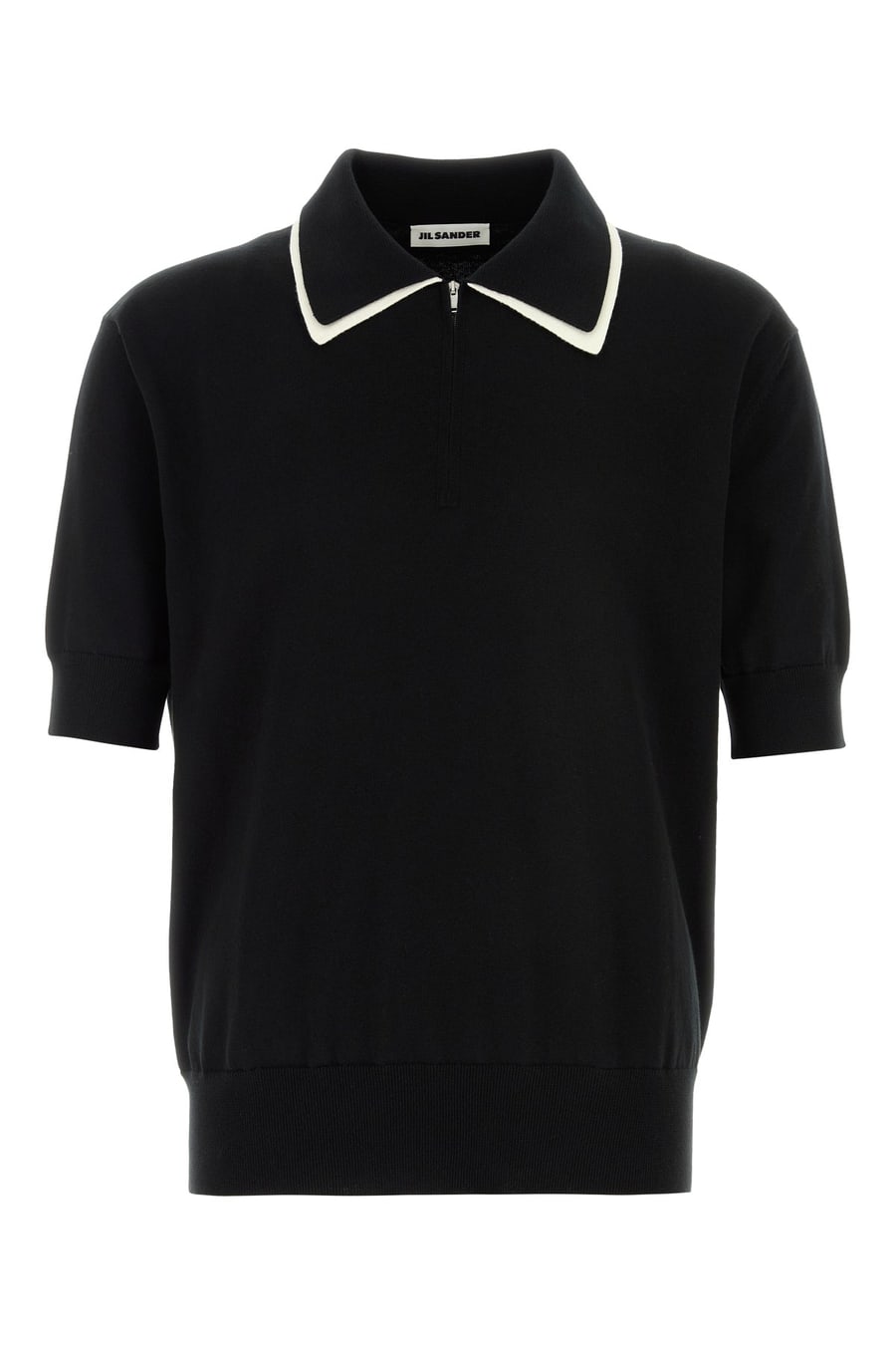 Jil Sander Polo in cotone nero