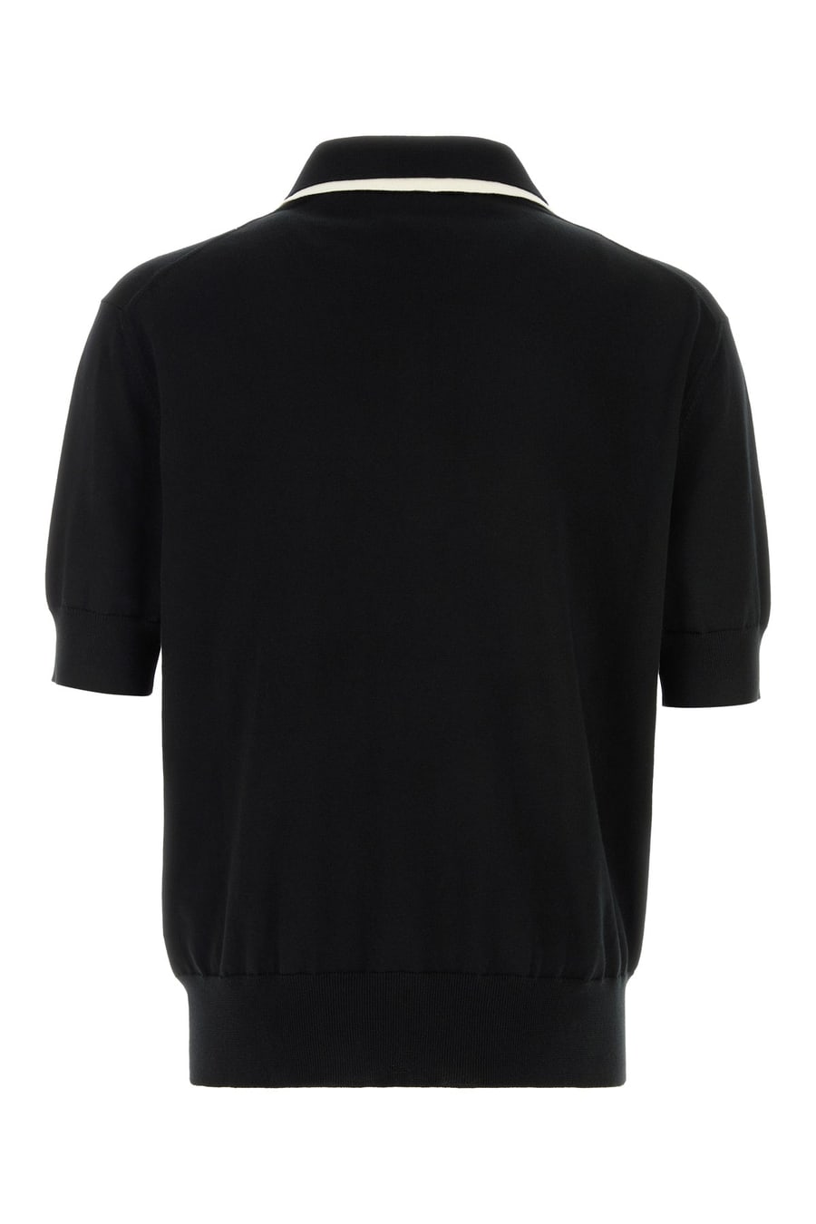 Jil Sander Polo in cotone nero, view 2