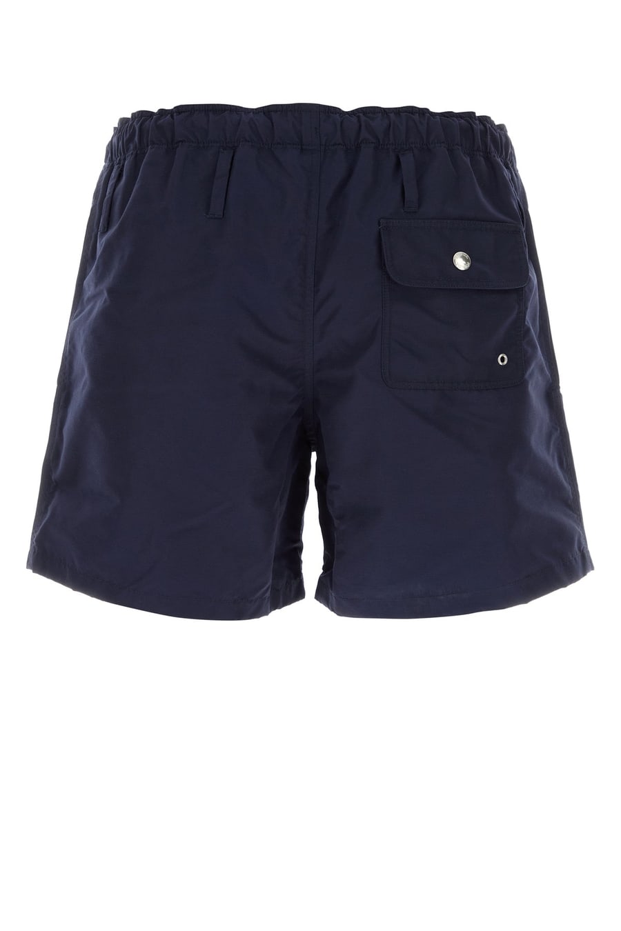 Prada Bermuda mare in nylon blu navy, view 2