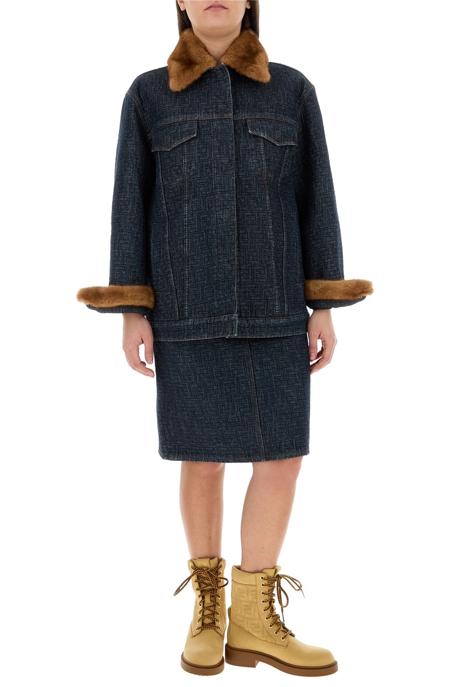 Fendi Gonna in denim, view 6