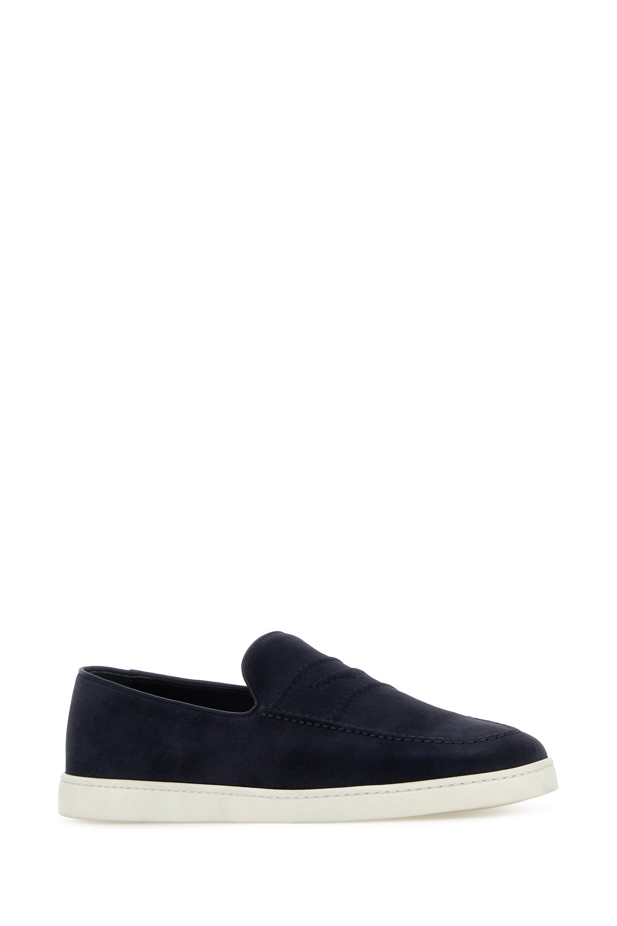 Church's Mocassini Peebles in pelle scamosciata blu navy, view 2