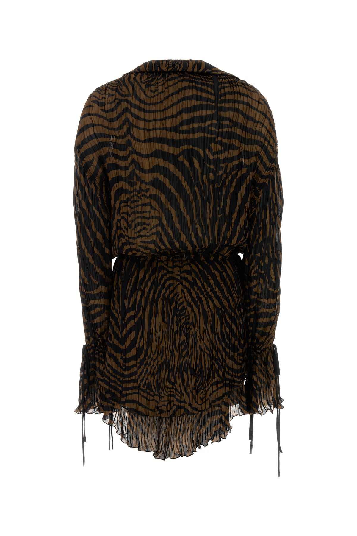 BLUMARINE Mini abito in chiffon stampato, view 2