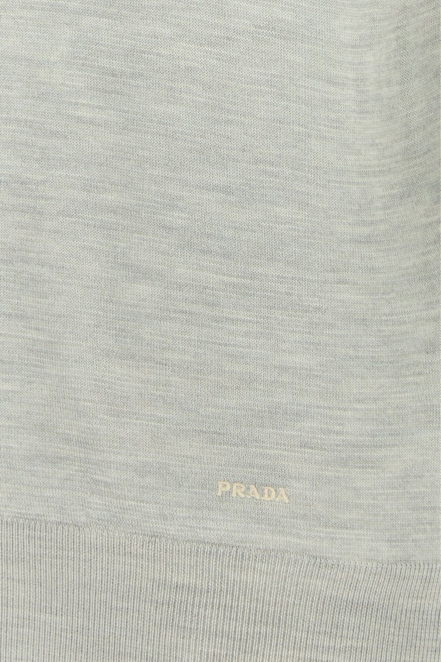 Prada Polo in seta grigia, view 3