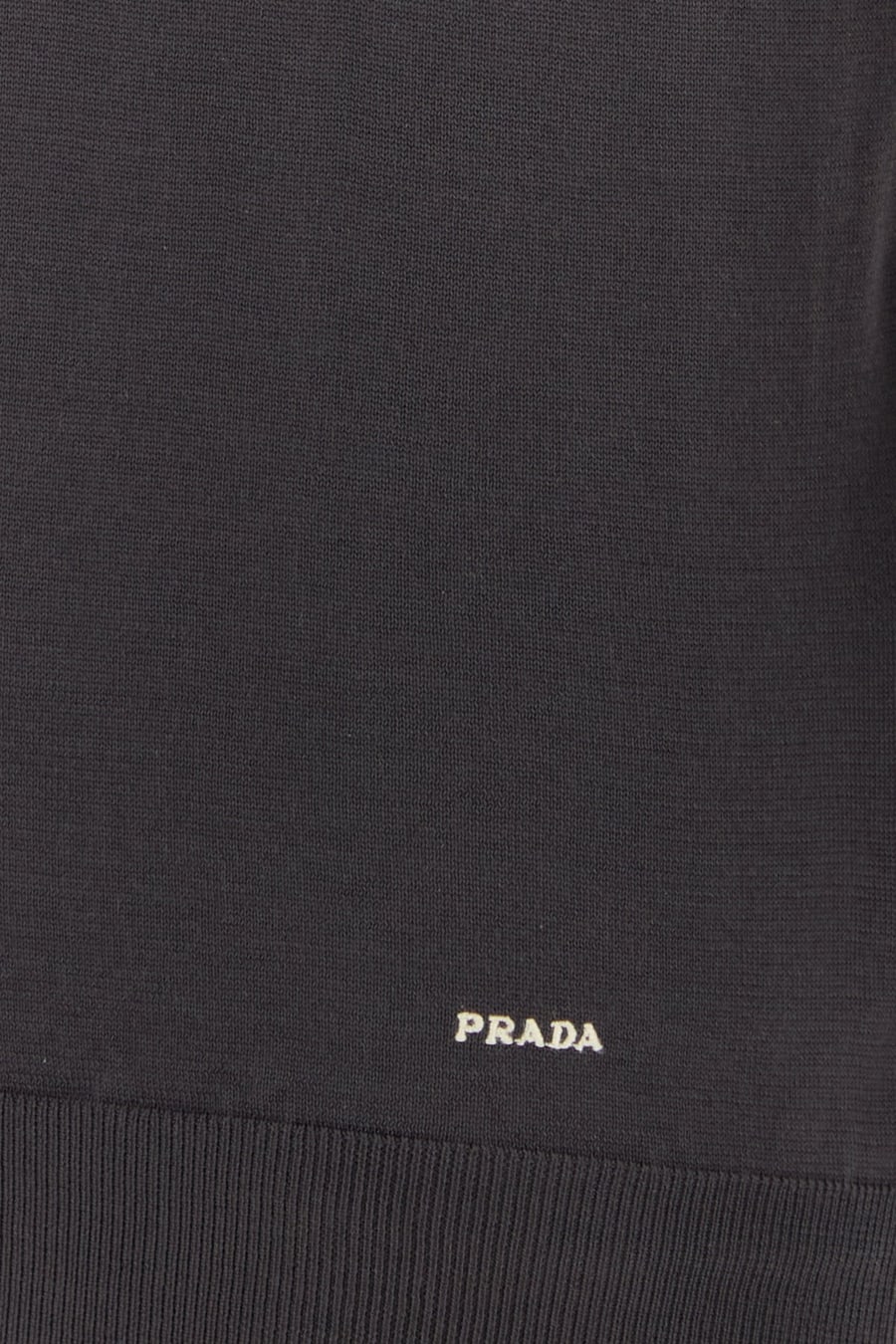 Prada Polo in seta testa di moro, view 3