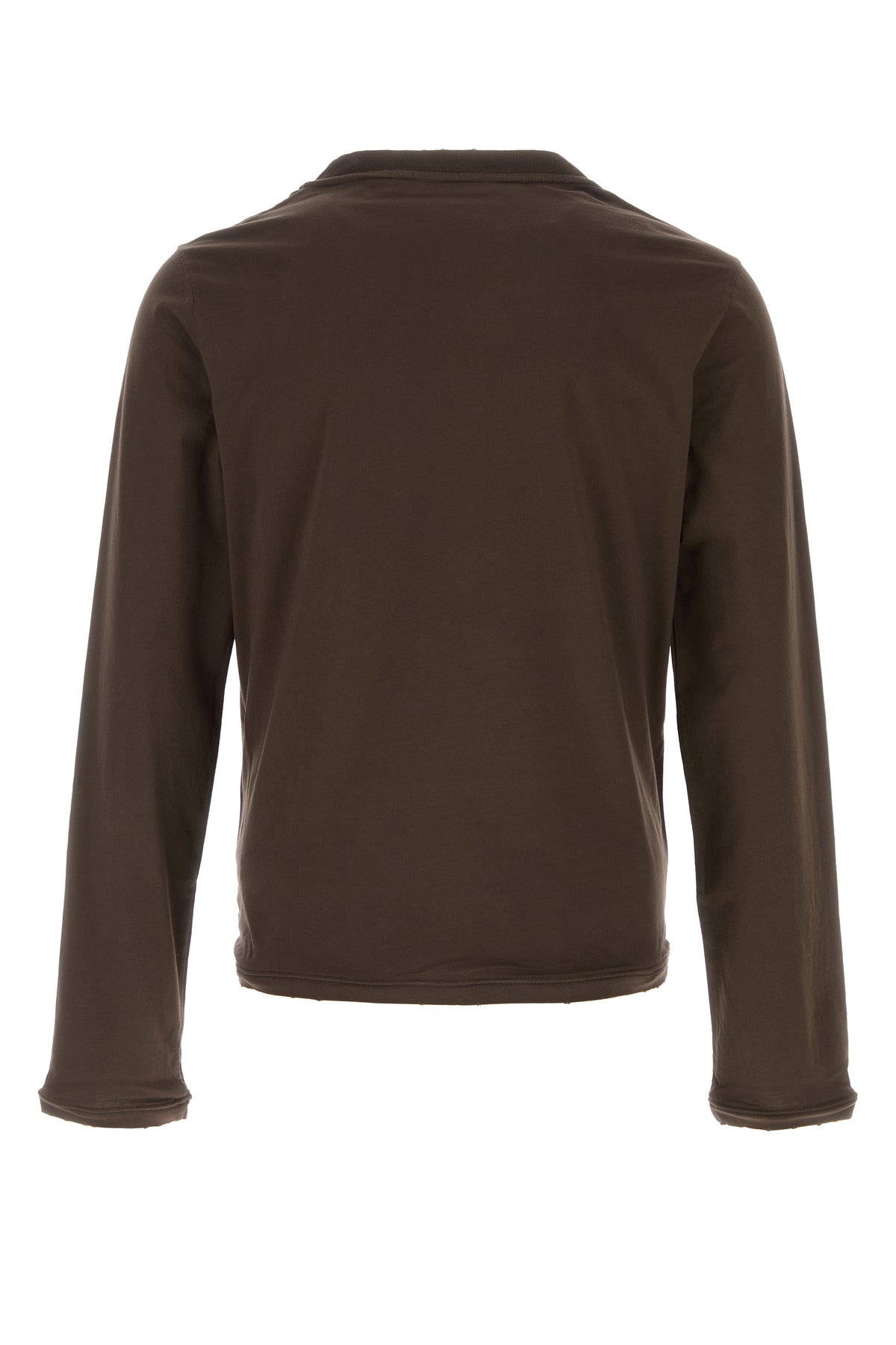 Prada T-shirt in cotone marrone, view 2
