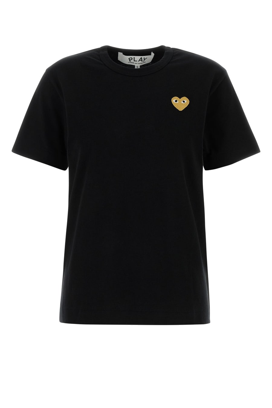 COMME DES GARCONS PLAY T-shirt in cotone nero