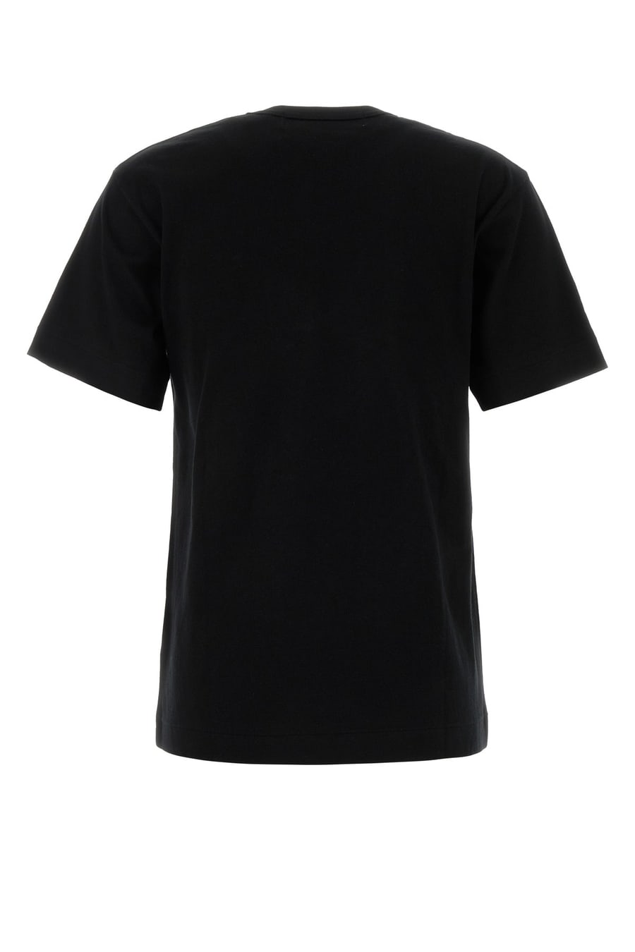 COMME DES GARCONS PLAY T-shirt in cotone nero, view 2