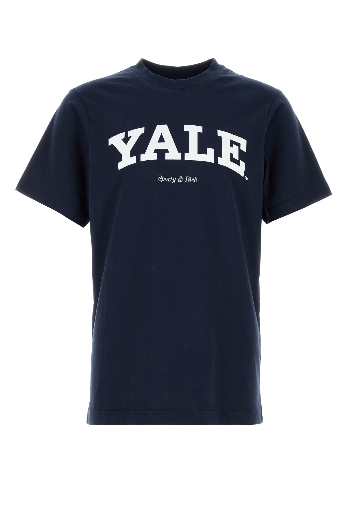 SPORTY & RICH T-shirt in cotone blu navy