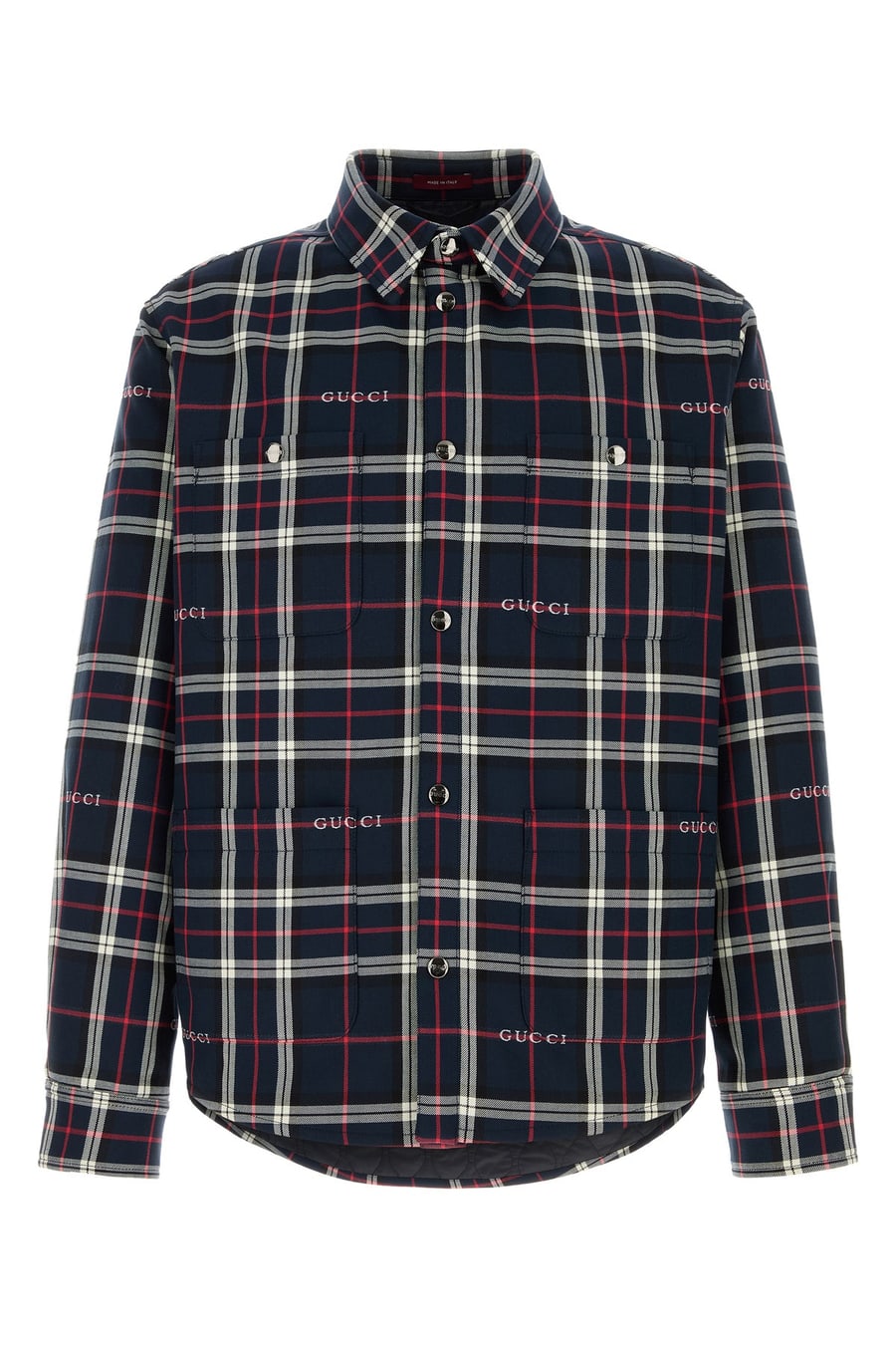 Gucci Camicia in cotone ricamato