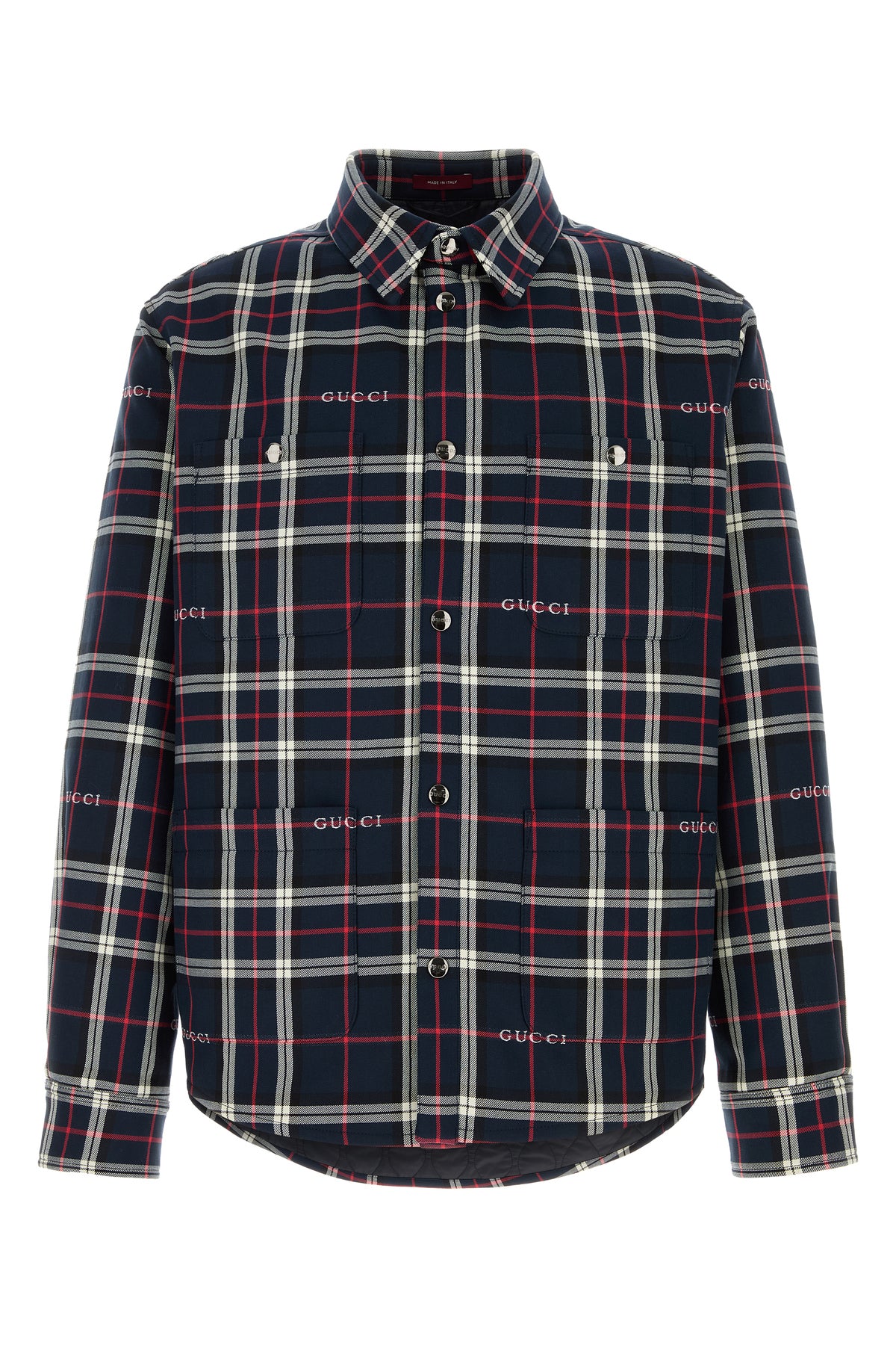 Gucci Camicia in cotone ricamato