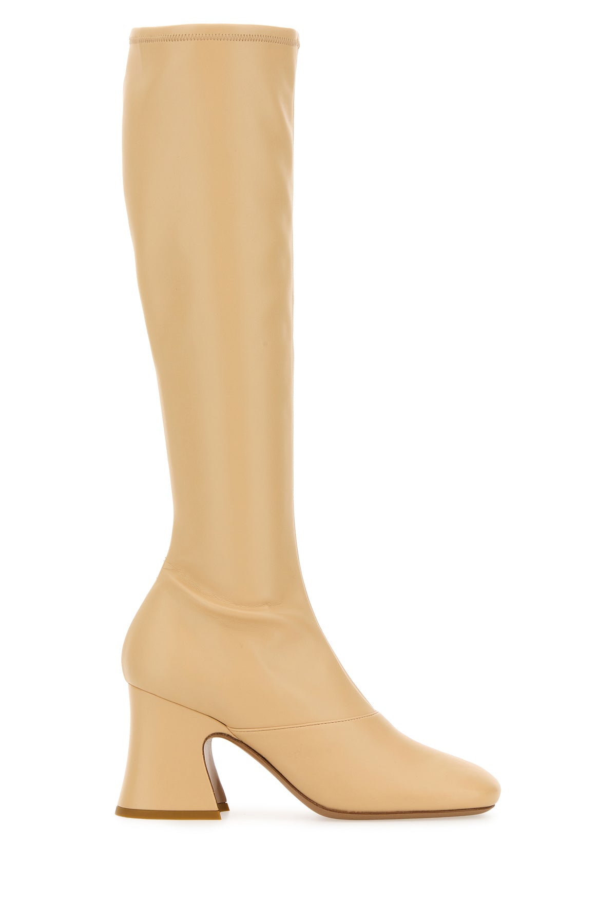 Chloé Stivali Janis in similpelle crema
