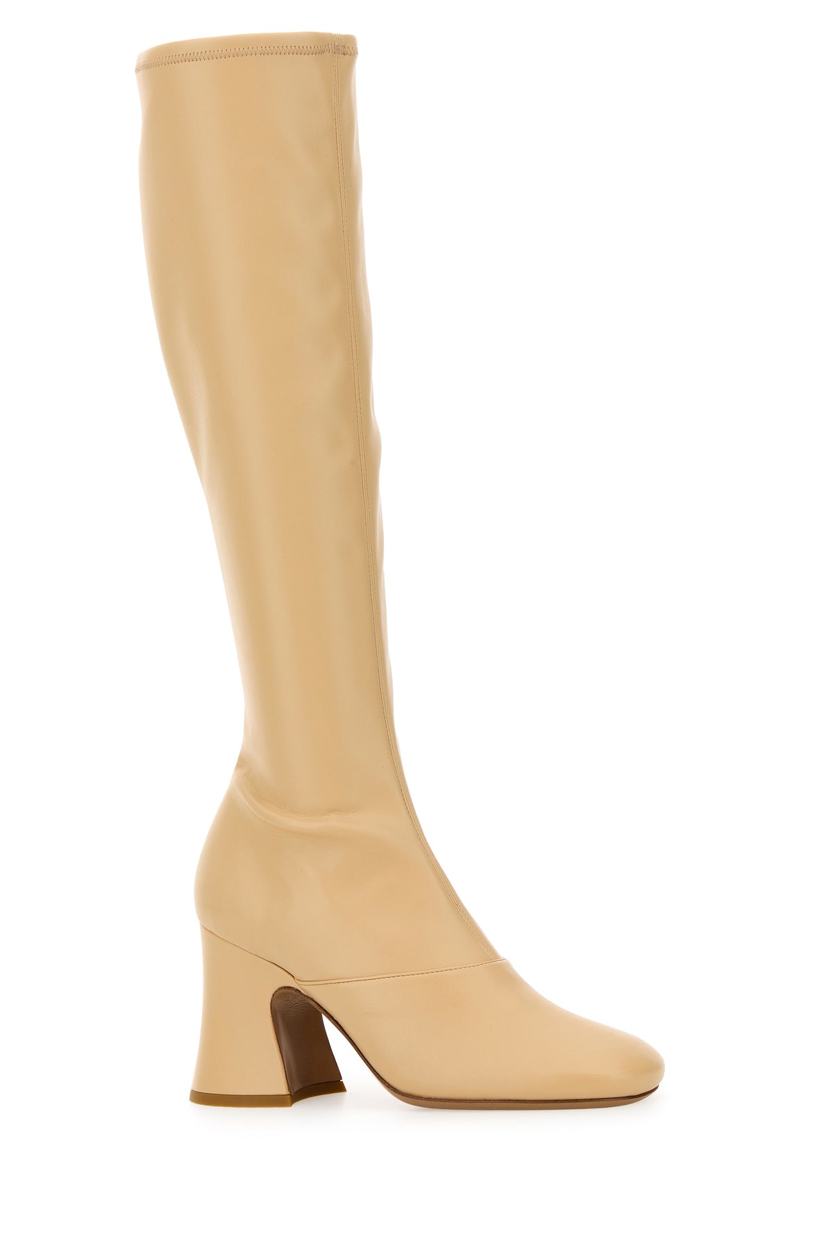 Chloé Stivali Janis in similpelle crema, view 2