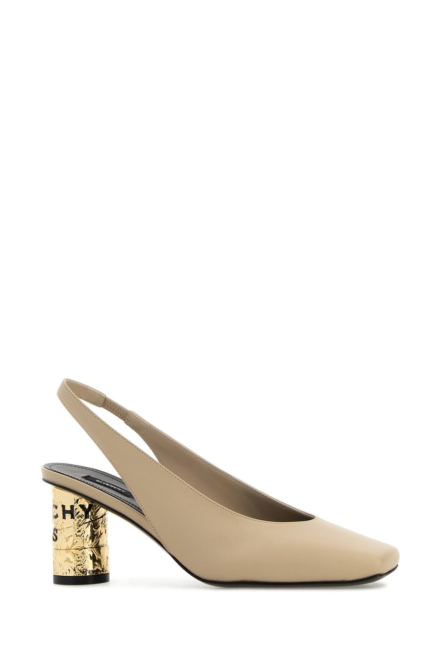 Givenchy Scarpe con tacco Tape in pelle beige, view 2