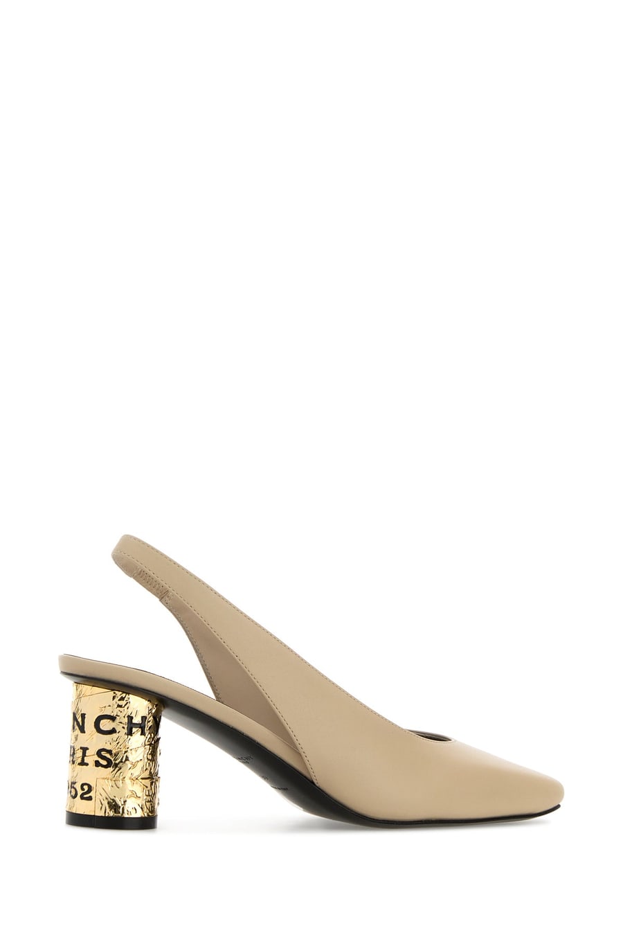 Givenchy Scarpe con tacco Tape in pelle beige, view 3