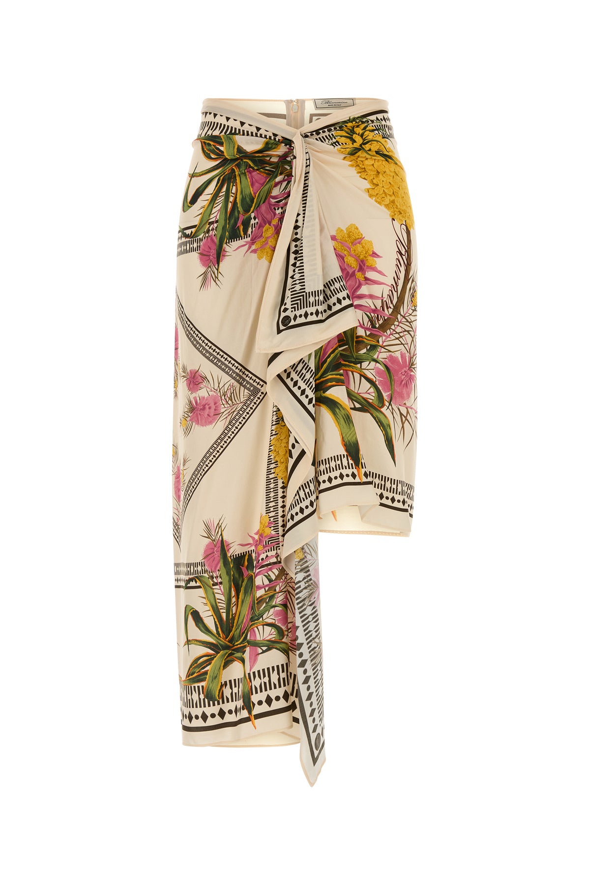 BLUMARINE Gonna in twill stampato