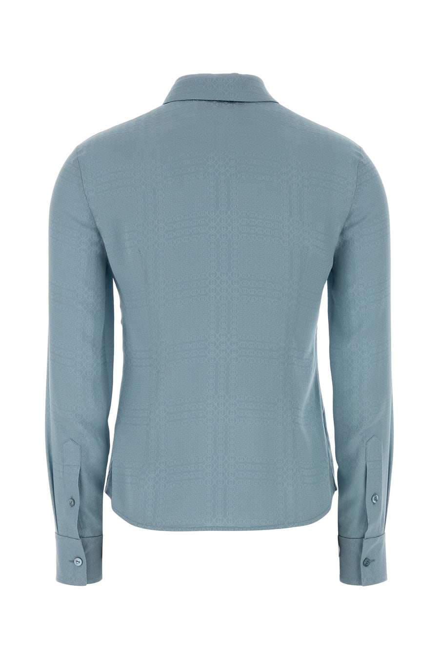 Gucci Camicia in seta azzurra, view 2