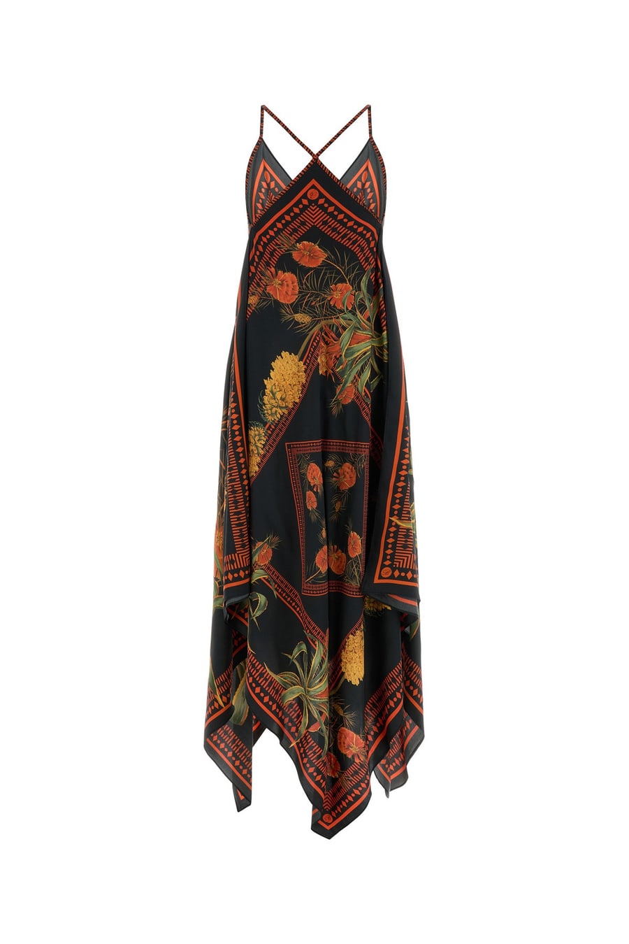 BLUMARINE Abito in twill stampato, view 2