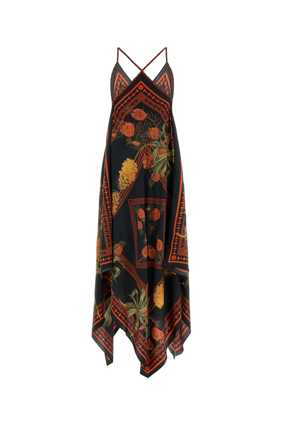 BLUMARINE Abito in twill stampato, view 2