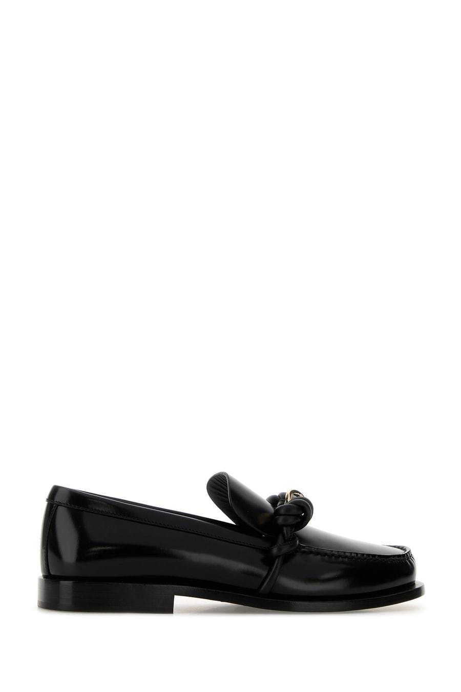 Jil Sander Mocassini Tangle in pelle nera, view 3