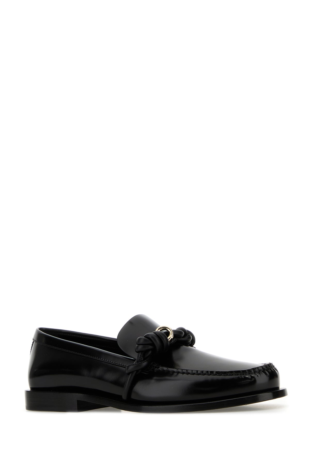 Jil Sander Mocassini Tangle in pelle nera, view 2