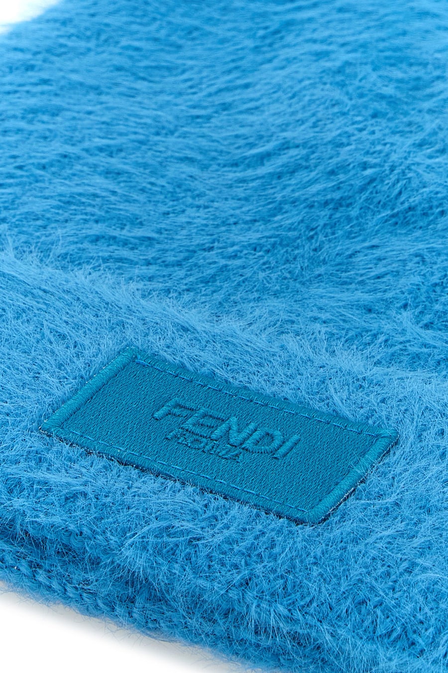 Fendi Cuffia in nylon azzurro, view 3