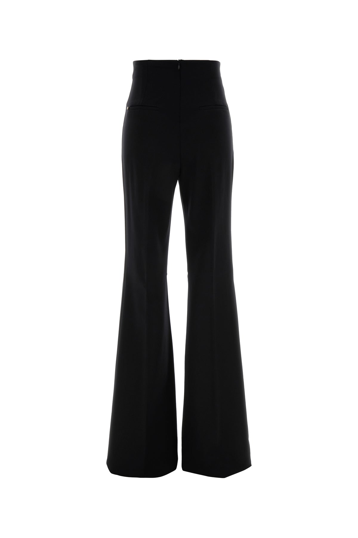 Sportmax Pantalone Gettone in nylon stretch nero, view 2