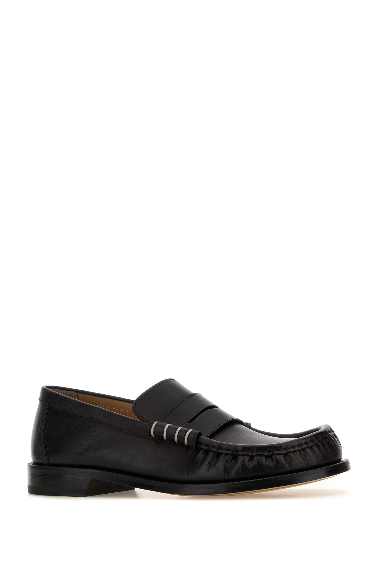 JW Anderson Mocassini in pelle nera, view 2