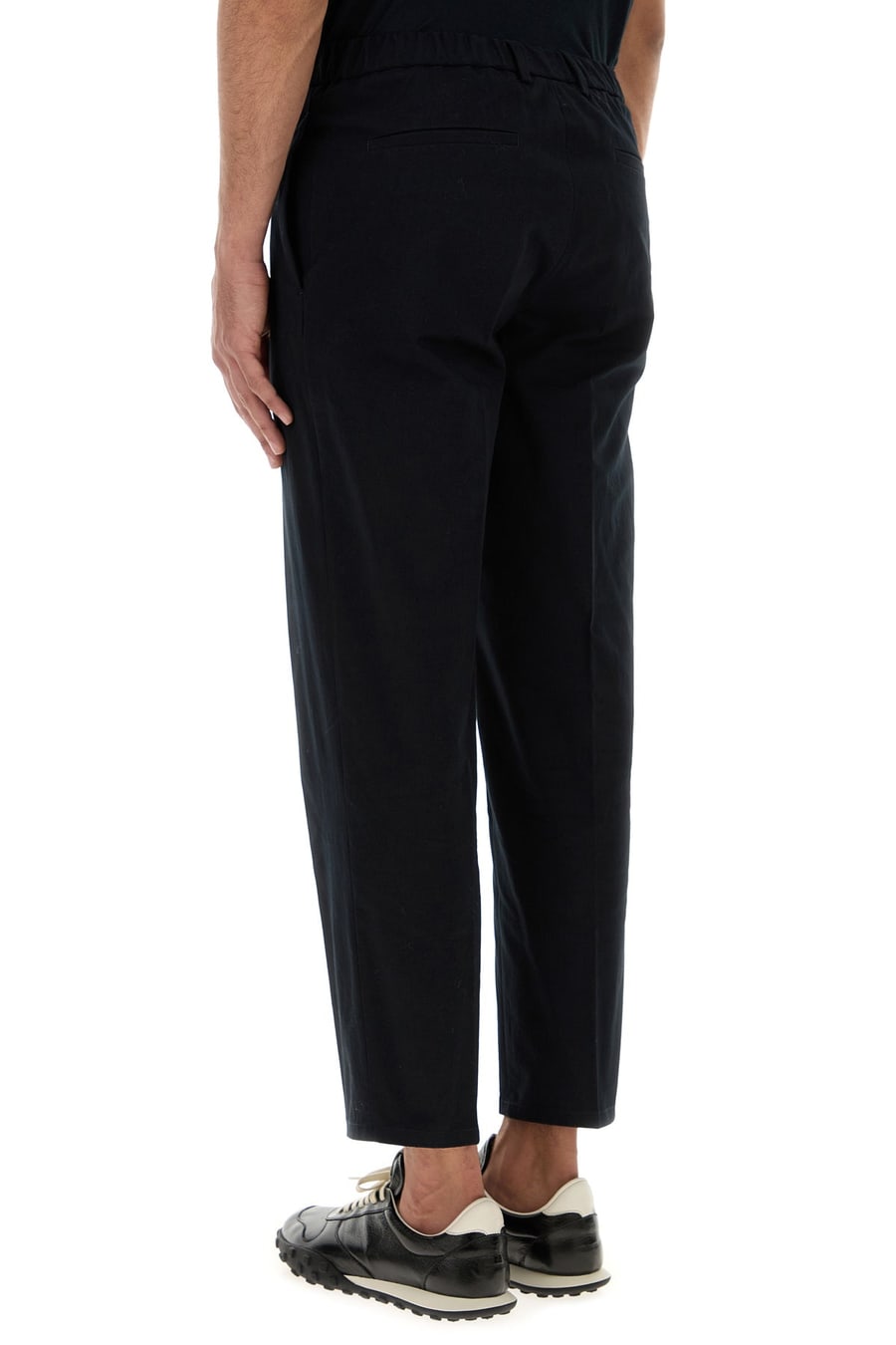 Jil Sander Pantalone in cotone blu notte, view 4