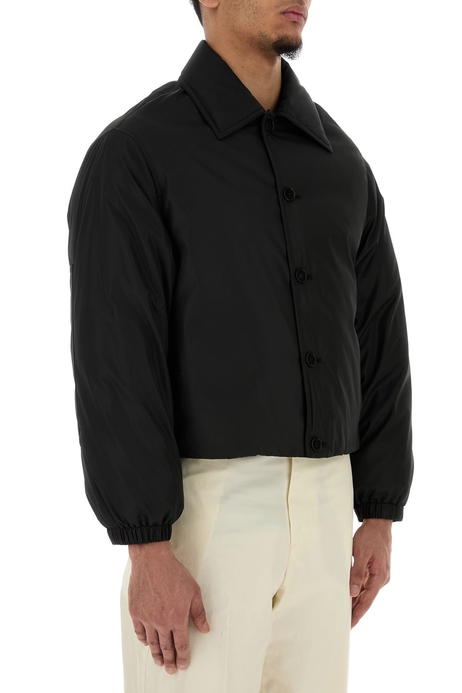 Jil Sander Giubbino imbottito in poliestere nero, view 3