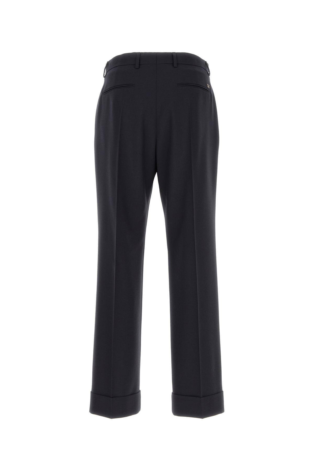 Valentino Garavani Pantalone in lana blu navy, view 2