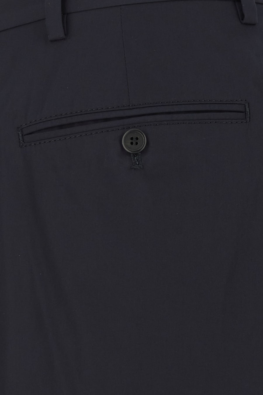 Prada Pantalone in popeline blu navy, view 3
