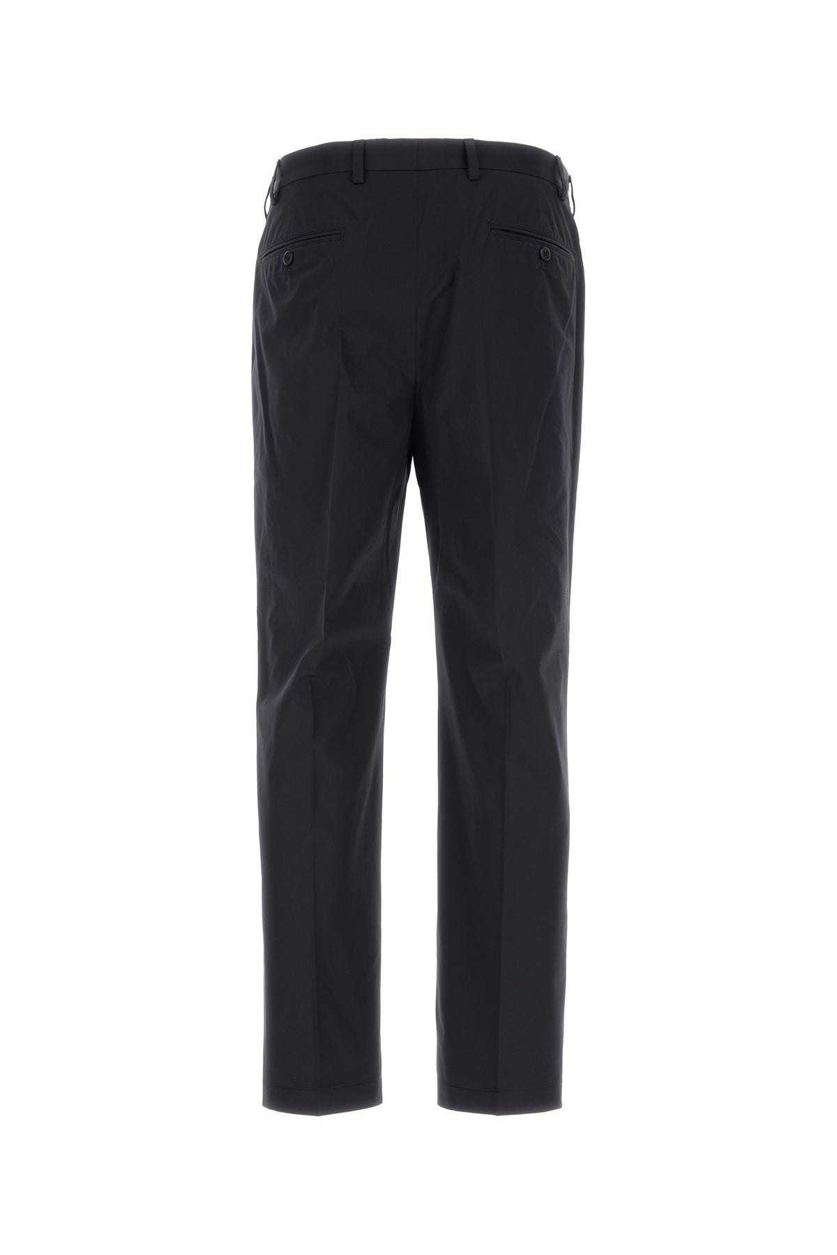 Prada Pantalone in popeline blu navy, view 2