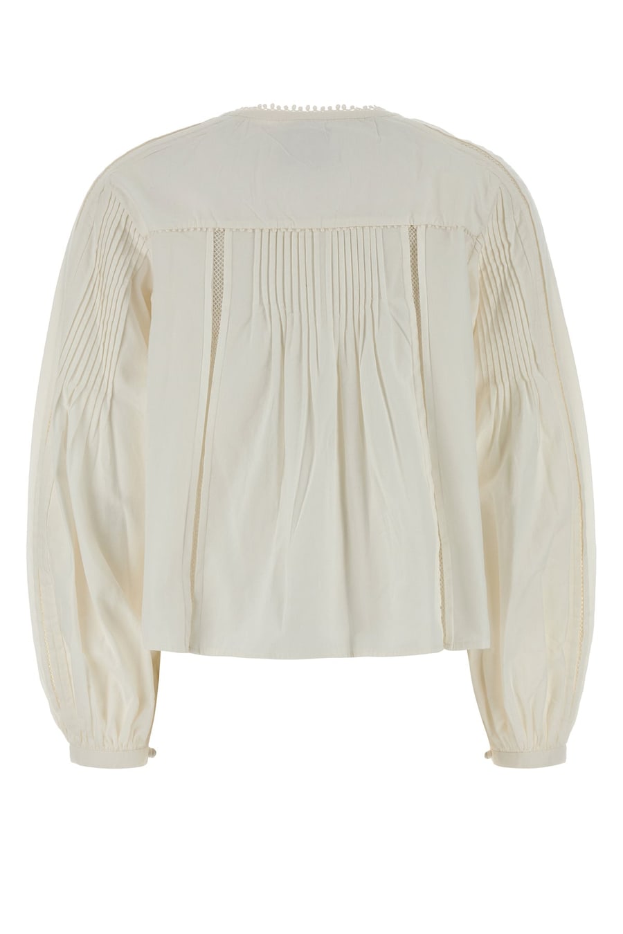 Isabel Marant Blusa Cubraly in cotone avorio, view 2