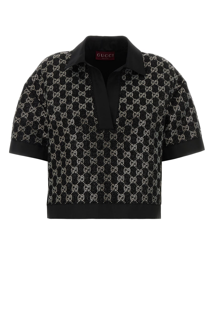 Gucci Polo in bouclè nero