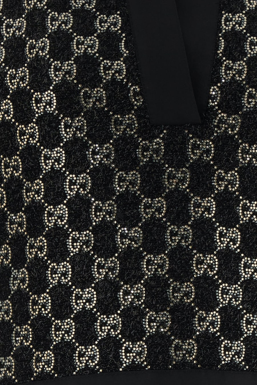 Gucci Polo in bouclè nero, view 5