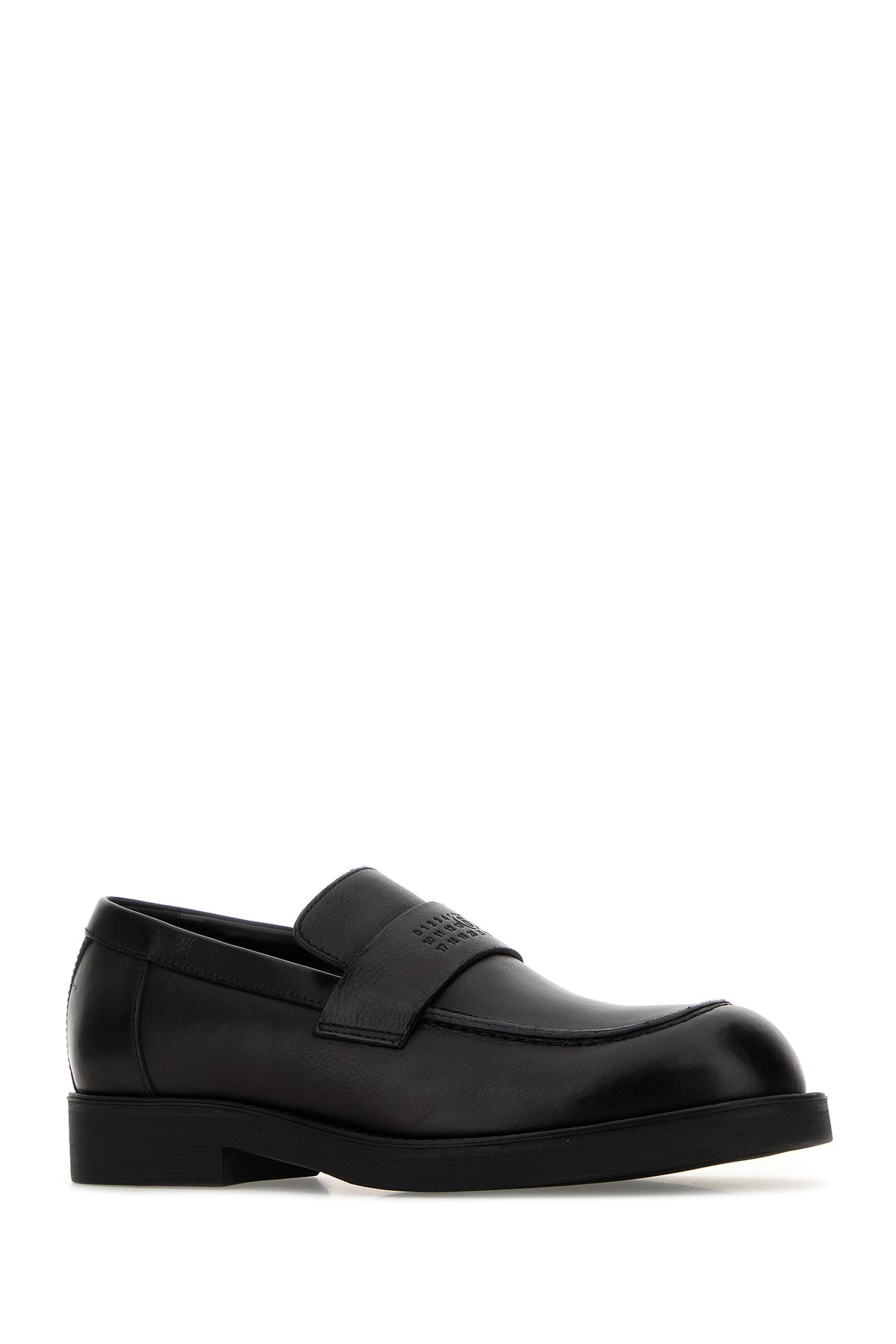 MM6 Maison Margiela Mocassini in pelle nera, view 2