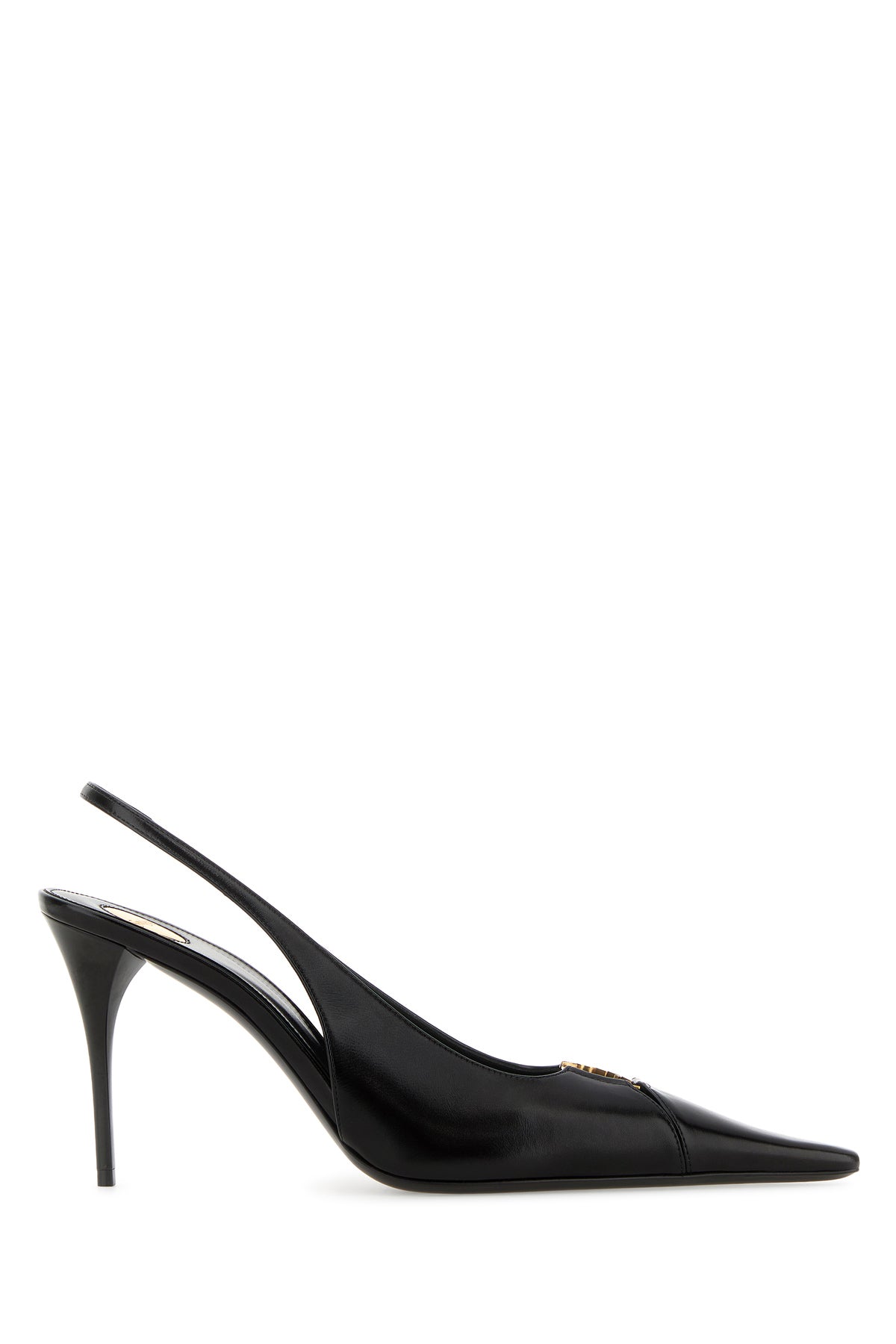 Saint Laurent Scarpe con tacco Babylone 90 in pelle nera
