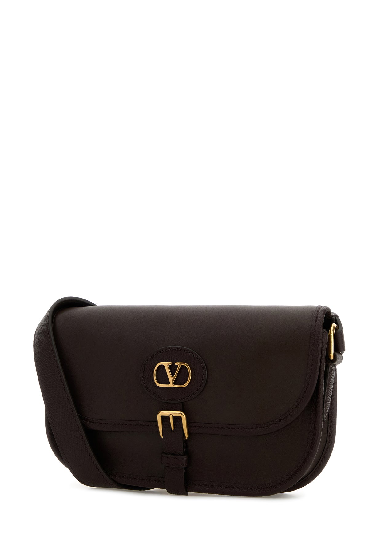 Valentino Garavani Borsa a tracolla Antibes in pelle marrone, view 2